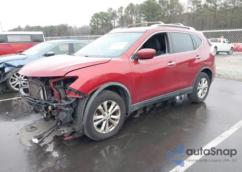 2016 Nissan Rogue Sv из США, поврежденный, VIN KNMAT2MVXGP692282